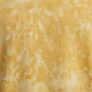 T-shirt en coton tie-dye surdimensionné pour homme, col rond, manches courtes, décontracté, longueur longue, jersey tricoté, motif uni, jaune - Product Image 6