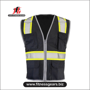 เสื้อกั๊กนิรภัยสำหรับผู้ชายแบบมีฮู้ด ยี่ห้อ JUST FITNESS GEARS รุ่นพรีเมียม เป็นมิตรกับสิ่งแวดล้อม เหมาะสำหรับฤดูหนาว สะท้อนแสงได้ดี มีกระเป๋าหลายช่อง เหมาะสำหรับใส่ทำงานหรือสวมใส่ลำลอง - Product Image 1