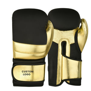 Gants de boxe d'entraînement en cuir à lacets, à doigts entiers, avec logo personnalisé, imperméables et respirants, vente en gros - Product Image 5