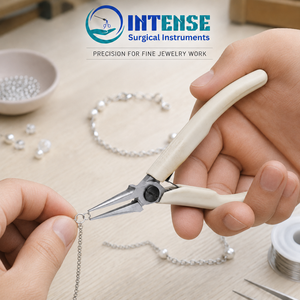 Alicates Profesionales de Punta Fina para Joyería, de Acero Inoxidable, Herramienta de Precisión para Doblar Alambre con Mango Ergonómico - Product Image 4