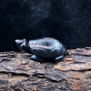 Chakralume Natural Black Obsidian Tortoise Carving Turtle Healing <b>Crystal</b> for Reiki Feng Shui Decor Wholesale - Product Image 2