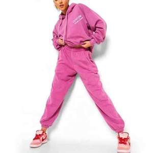 Womens Hooded Sweatshirt and Sweatpants <b>Jogger</b> Set Casual <b>Oversized</b> Tracksuit Comfortable Lounge Wear Outfit - Product Image 1