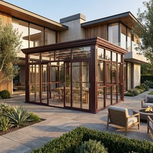 Villa Prefabbricata Moderna Antisismica di Lusso con Veranda, Controllo Intelligente, Opzione Pannello Solare, Ecologica, Doppio Vetro Temperato - Product Image 3