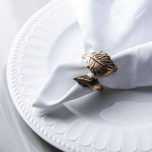 Anillo de servilleta de metal de lujo, elegante soporte para servilletas para mesa de comedor, bodas, fiestas y restaurantes. - Product Image 1