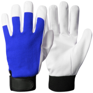 Guantes de Trabajo de Cuero de Cabra de Primera Calidad, Protección para Manos de Alta Resistencia, Muñequera Ajustable, Uso General - Product Image 2