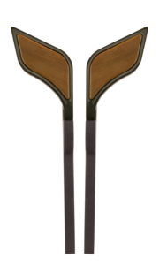 Aluminum Wood <b>Cabinet</b> Handle Leaf Left Right Design Pull Matt Black PVD <b>Gold</b> Rose <b>Gold</b> Glossy Black Wardrobe Door Hardware - Product Image 4