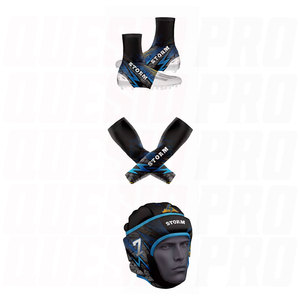 OEM Sublimation Printing Fabric Selection Direct Team Club 7 v 7 American Football Uniforms Hoodies Bags <b>Arm</b> <b>Sleeves</b> Headgears - Product Image 5