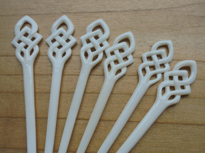 Épingle à cheveux en os de buffle 100% sur mesure de qualité supérieure pour femmes et jeunes filles, pour cheveux longs - Product Image 2