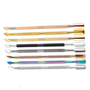 Juego de Empujadores de Cutículas de Acero Inoxidable de Doble Punta, Color Dorado, Herramienta de Manicura para Remover Piel Muerta, con Borde de Precisión, Reutilizable - Product Image 4