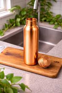 BURAQ HANDICRAT Copper Water <b>Bottle</b> 1L Design for Travel - Product Image 4