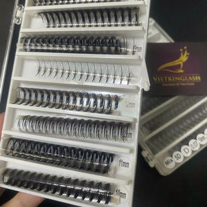 Best selling Wispy fan in line fan <b>premade</b> <b>lash</b> fans <b>lash</b> extensions premium tray fan <b>lashes</b> D curl wholesale tray fluffy volume - Product Image 1