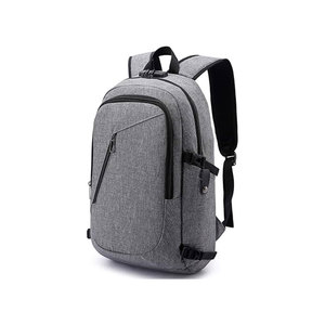 Minimalist Olive Nylon Laptop <b>Backpack</b> With Zipper Closure Front Pocket And Mesh Side Pockets Unisex Softback 20-39L - Product Image 4