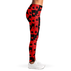 Trendy Active wear Women <b>Legging</b> Full Length Yoga <b>Leggings</b> With Intricate Black And Beige <b>Pattern</b> Printed Spandex Polyester - Product Image 2