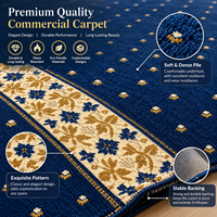 Tapis de prière personnalisé en nylon, antidérapant, ignifuge et écologique, vert, pour mosquées, usage commercial et domestique