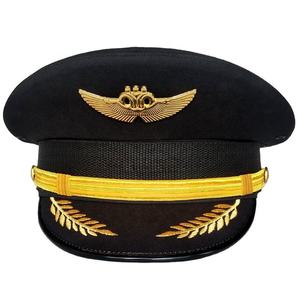 Gorras de Aviador de Alta Calidad, Gorra de Uniforme de Capitán de Aviación para Pilotos y Uso en Aviación General, para Fiestas - Product Image 1