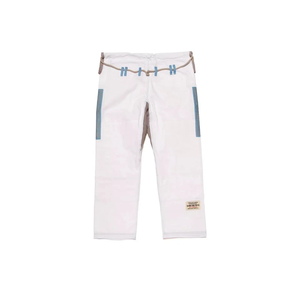 Kimono de Jiu-Jitsu Brésilien Blanc en Coton Tissé Perlé 450 GSM – Léger, Durable et Respirant pour l'Entraînement en Arts Martiaux - Product Image 3