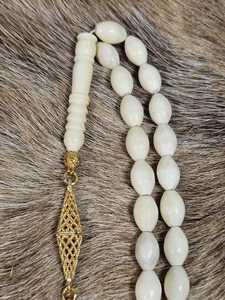 Engraved Bone Tasbih Handmade Muslim <b>Rosary</b> Prayer Accessory - Product Image 6