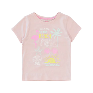 Camiseta de Manga Corta para Niñas, Impresión 3D, Algodón Suave, Venta al Por Mayor, Camiseta de Verano con Diseño Italiano, Logotipo Personalizado - Product Image 1