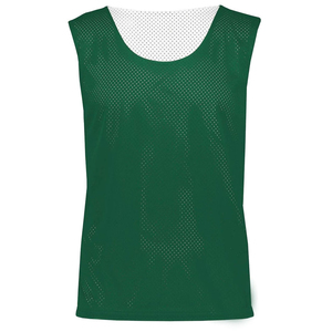 Gilet de sport unisexe sans manches à col rond en maille verte respirante en polyester pour adultes toutes saisons - Product Image 1