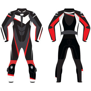 Custom Motorbike Racing Suit Cowhide Leather Professional Motorcycle Riding Gear Motorbike One Piece/Two Piece Suit - Product Image 1