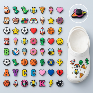 Breloques de chaussures en PVC OEM, décorations souples en caoutchouc pour chaussures, personnalisation de marque, fabrication en gros pour importateurs et détaillants - Product Image 5