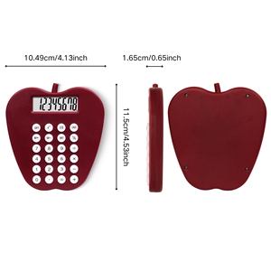 <span class=keywords><strong>Calculatrice</strong></span> à affichage numérique <span class=keywords><strong>Apple</strong></span> 8 bits mignonne Fournitures étudiantes pratiques alimentées par batterie - Product Image 3