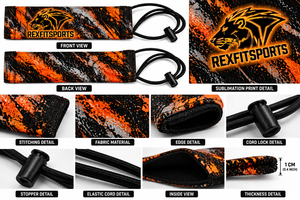 Housse de protection personnalisée pour canon de paintball, chaussette de sécurité imprimée par sublimation avec cordon élastique, vente en gros - Product Image 5