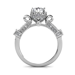 <span class=keywords><strong>Anillo</strong></span> imperial <span class=keywords><strong>de</strong></span> moda Daisini plata esterlina 925 adornado con cristales <span class=keywords><strong>de</strong></span> <span class=keywords><strong>Swarovski</strong></span> joyería <span class=keywords><strong>anillo</strong></span> <span class=keywords><strong>de</strong></span> boda chapado en oro <span class=keywords><strong>de</strong></span> 18K - Product Image 3