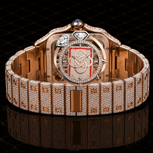 Reloj de Moissanita Premium para Hombre, con Diamantes VVS, Acero Inoxidable, Reloj de Pulsera de Lujo - Product Image 4