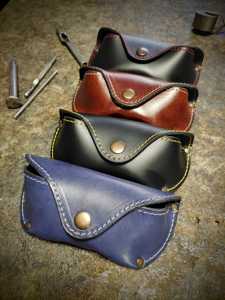 Handmade Leather Glasses <b>Case</b> Genuine Cowhide Pouch Luxury Soft Slim Travel Sunglasses Cover Spectacles Bag LGC-0038 - Product Image 1