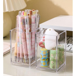 Contenedor Acrílico Transparente al por Mayor para Bolígrafos de Gel y Pegatinas, Organizador Portátil para Uso Escolar y de Oficina - Product Image 1
