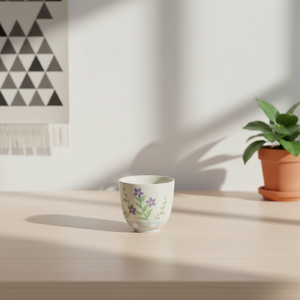 Taza de Té de Gres de Primera Calidad 3460938-0.12 con Estampado de Flores en Toda la Superficie - Product Image 4