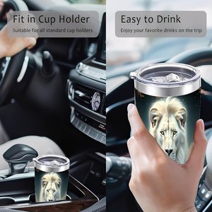 Stainless Steel Tumbler 20oz Double Wall <b>Insulated</b> Travel <b>Mug</b> Outdoor Camping Cold Drink Container - Product Image 4