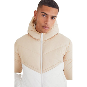 Wholesale Men Thick Eco-Friendly 100% Polyester Puffer <b>Jacket</b> Waterproof Durable Shell Regular Fit Casual Street Winter Coat OEM - Product Image 6