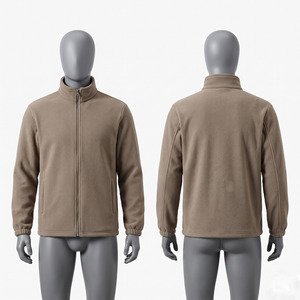 Veste polaire pour homme 300 GSM Premium, douce et chaude, fermeture éclair intégrale, veste d'hiver, broderie personnalisée, impression à chaud, logo sérigraphié - Product Image 1