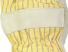 Gants de sécurité en cuir Holy Signs, paume doublement renforcée, manchette renforcée, respirants, flexibles, anti-coupures, antidérapants, fabriqués au Pakistan - Product Image 2