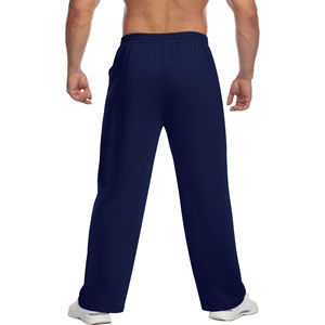 Pantalones de hombre lavados, informales, de sarga de algodón, proveedor de pantalones casuales elásticos de corte regular para hombre, al por mayor - Product Image 3