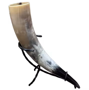 Corne de buffle noire vintage artisanale, thème Viking Thor Dark World, pour barman, accessoire de bar écologique, support CRAFT - Product Image 2