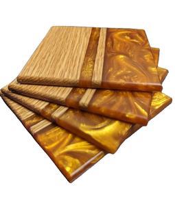 Napperon moderne meilleure vente sous-verres en résine imprimés de logo personnalisé moderne bureau café salle à manger fête mariage en plein air - Product Image 1