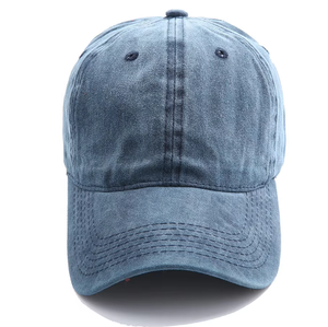 Gorra de Béisbol Vintage Unisex de 6 Paneles, Ajustable, de Color Sólido, de Algodón, Informal, de Tela de Sarga Lavada, para Adultos, Estilo Urbano, OEM al por Mayor - Product Image 6