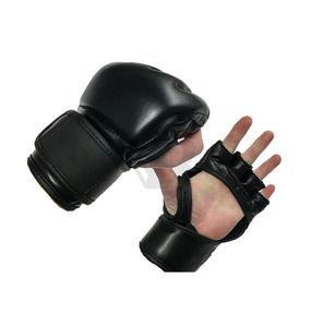Wholesale MMA Sparring Cowhide Leather Boxing <b>Gloves</b> Half Finger Breathable for Closure Customizable Training <b>Mittens</b> - Product Image 2