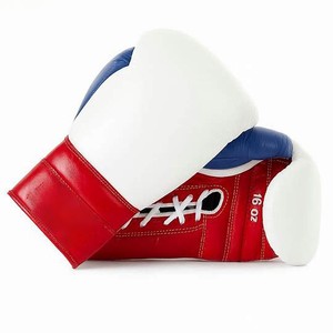 ถุงมือชกมวยทำจากหนังแท้ถุงมือชกมวยแบบผูกเชือก - Product Image 1