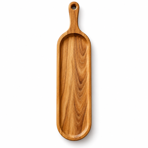 Bandeja de Servir de Madera Hecha a Mano, Moderna, Ecológica y Duradera, con Asa - Product Image 1