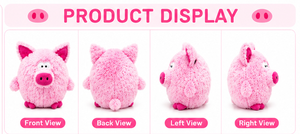 Juguete de cerdo de peluche suave y lindo, de tela Velboa, seguro para mascotas, muñeco de cerdo rosa, cojín suave, regalo para perros, juguete de animal de granja de dibujos animados - Product Image 4