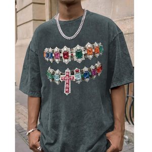 Camiseta Oversize para Hombre, de Algodón, de Corte Holgado y Cuadrado, con Hombros Caídos, Manga Corta, Estilo Casual y Urbano - Product Image 4