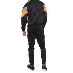 Ensemble de jogging sportif décontracté pour homme, brodé, tricoté, sur mesure, 100 % coton molletonné respirant - Product Image 2
