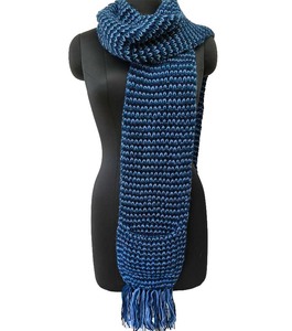 100% Soft Acrylic Unisex Knitted <b>Scarf</b> - Durable Winter Neck Warmer - Custom Logo Lightweight Crochet <b>Scarf</b> - Product Image 1