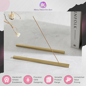 Exclusive Hot Sale on High Standard Quality Eye Catching Design Solid Brass Golden Color Indoor Decor Tableware <b>Incense</b> <b>Holder</b> - Product Image 6