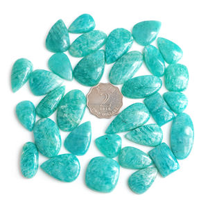 Lot en gros de cabochons en amazonite, pierres précieuses naturelles pour la fabrication de bijoux, cabochons en vrac - Product Image 3