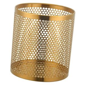 Flower Design Antique Metal <b>Desk</b> Organizer with Elegant Look Perfect for Holding Pencils and Pens on Your Desktop - Product Image 6